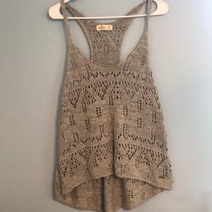 NWOT- Super soft grey sweater material tank top